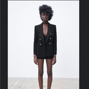 ZARA TAILORED DOUBLE-BREASTED BLAZER